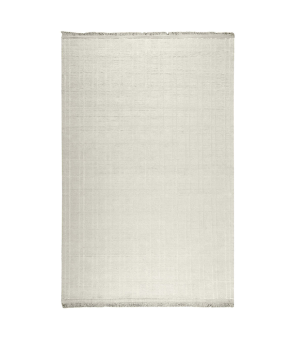 Massimo Copenhagen  Massimo Trellis Linnen Vloerkleed Chalk