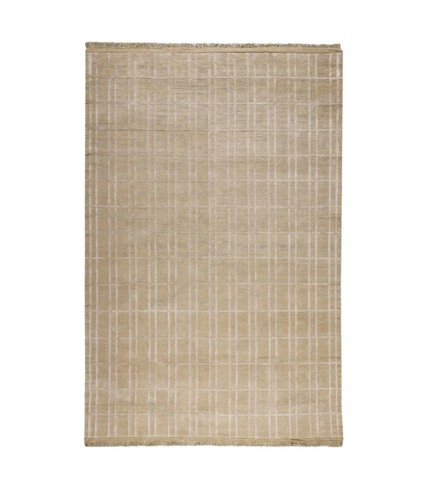 Massimo Copenhagen  Massimo Trellis Linen Rug Hay