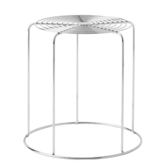 Wire Stool VP11, stainless steel