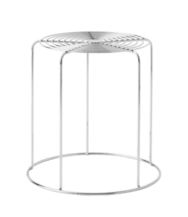 Wire Stool VP11, stainless steel