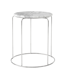 Wire Stool VP11 marble top