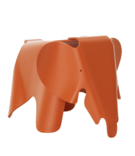 Eames Elephant Small red orange