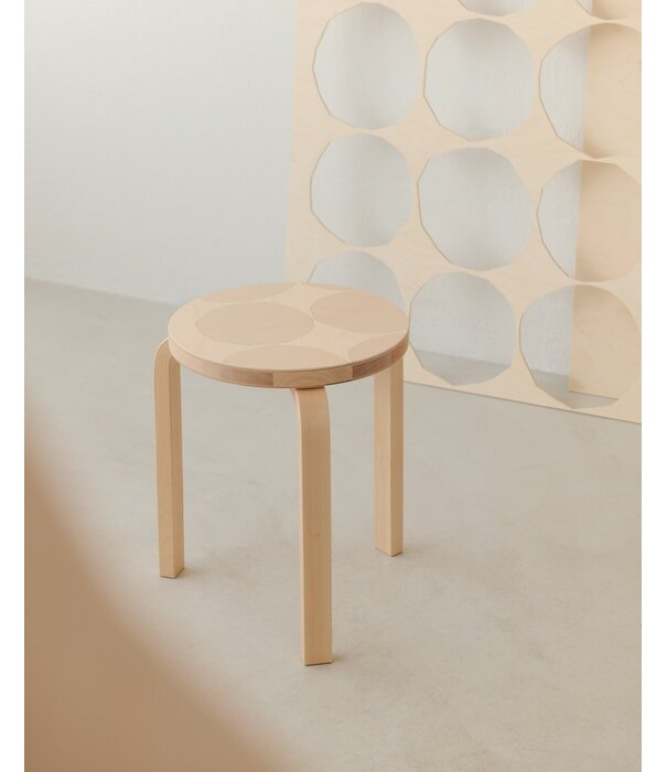 Artek  Artek + Marimekko Stool 60 Kivet, 90 Anniversary Edition