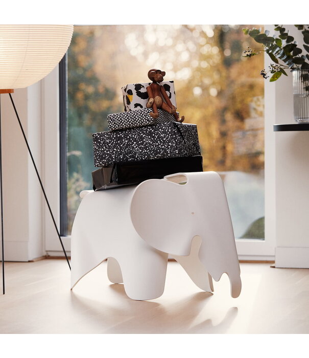Vitra  Eames Elephant Kruk wit