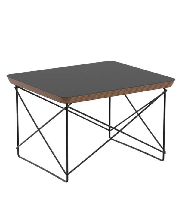 Vitra  Occasional Table LTR HPL zwart, basic dark onderstel