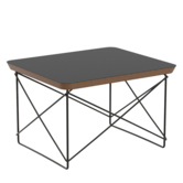 Vitra Occasional Table LTR solid dark oak , basic dark base