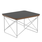 Vitra Occasional Table LTR black HPL , stainless steel base
