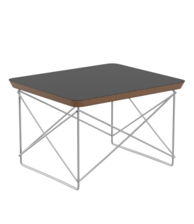Vitra Occasional Table LTR black HPL , stainless steel base