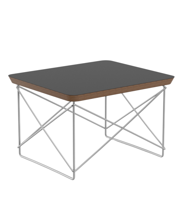 Vitra  Vitra Occasional Table LTR black HPL , stainless steel base