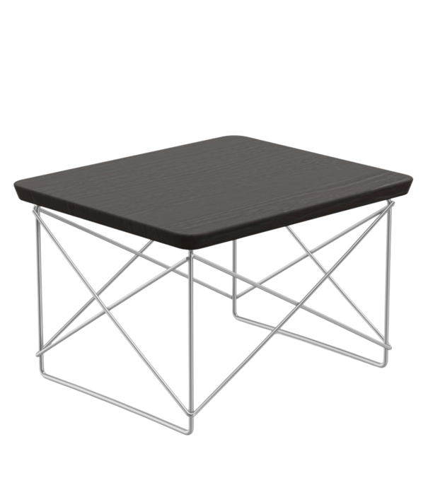 Vitra   Occasional Table LTR solid dark oak , stainless steel base