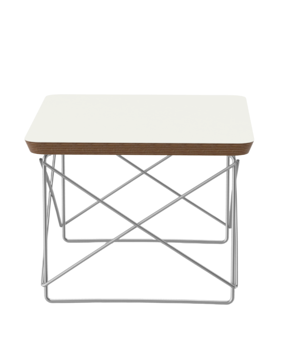 Vitra  Vitra Occasional Tafel LTR wit HPL, RVS onderstel