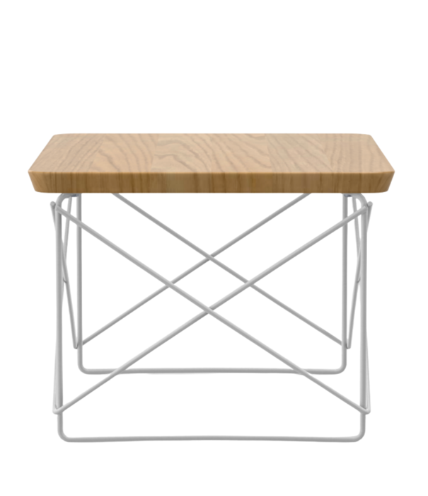 Vitra  Vitra Occasional Tafel LTR massief kastanje , wit onderstel