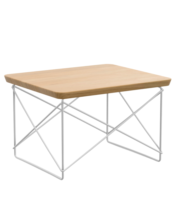 Vitra  Vitra Occasional Tafel LTR massief kastanje , wit onderstel