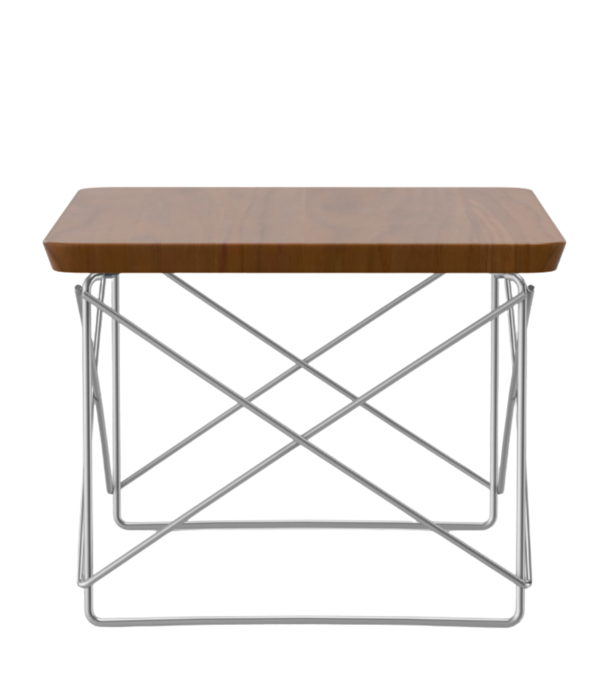 Vitra  Occasional Table LTR solid walnut, stainless steel base