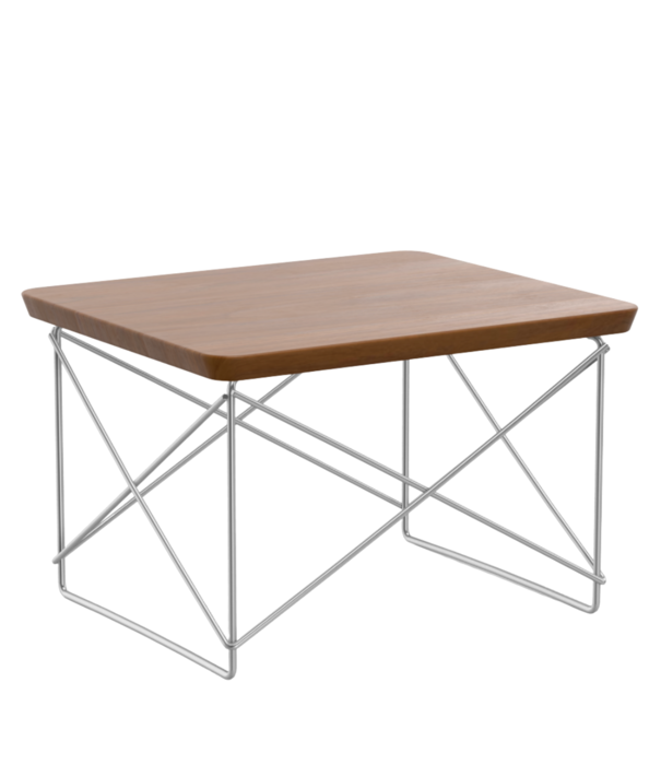Vitra  Occasional Table LTR solid walnut, stainless steel base