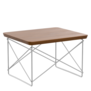 Vitra Occasional Tafel LTR massief walnoot, RVS onderstel