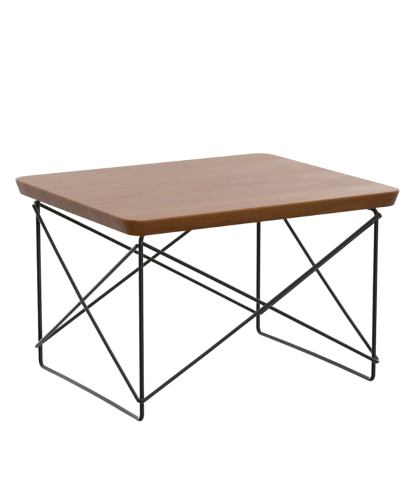 Vitra  Vitra Occasional Tafel LTR massief walnoot, basic dark onderstel