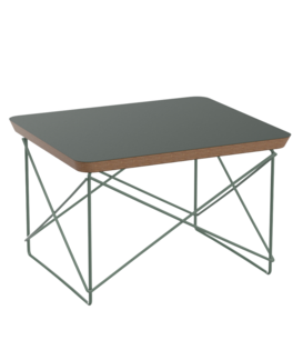 LTR Tafel jade linoleum, Eames sea foam green onderstel