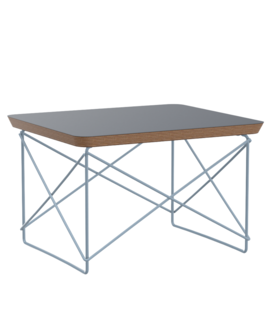 LTR Tafel smoke blue linoleum, sky blue onderstel