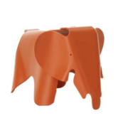 Eames Elephant Stool red orange
