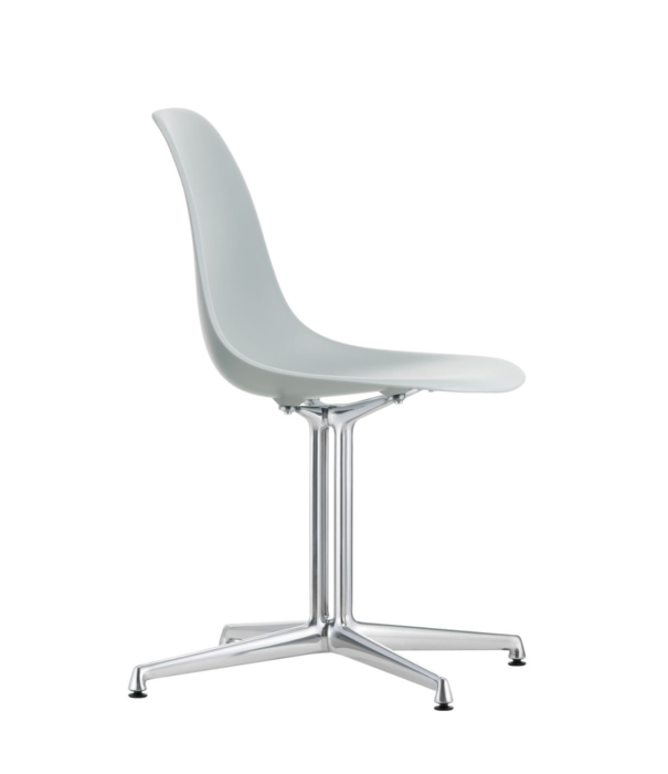 Vitra  Vitra Eames Plastic Side Chair DSL, gepolijst onderstel , La Fonda base