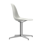 Vitra Eames Plastic Side Chair DSL, gepolijst onderstel , La Fonda base