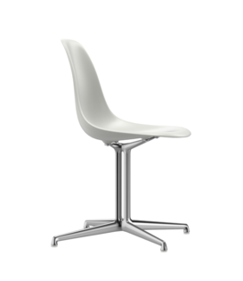 Vitra Eames Plastic Side Chair DSL, gepolijst onderstel