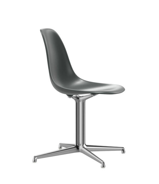 Vitra  Vitra Eames Plastic Side Chair DSL, gepolijst onderstel , La Fonda base