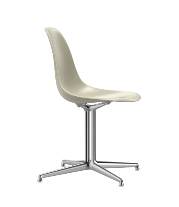 Vitra  Vitra Eames Plastic Side Chair DSL, gepolijst onderstel , La Fonda base