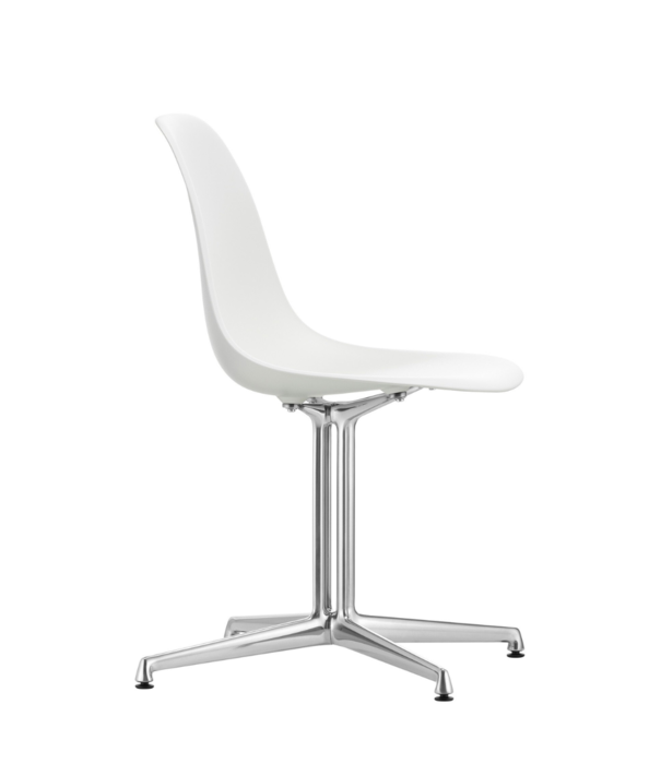Vitra  Vitra Eames Plastic Side Chair DSL, gepolijst onderstel , La Fonda base