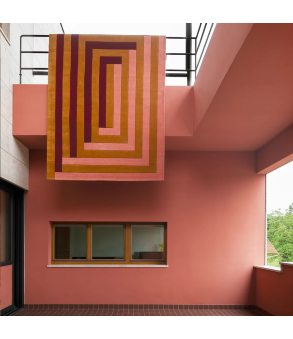 Layered  Layered Teklan Labyrinth Rug Coral Pink