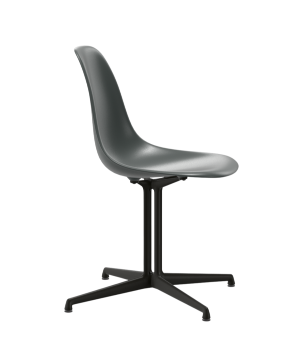 Vitra  Vitra Eames Plastic Side Chair DSL, deep black onderstel, La Fonda base