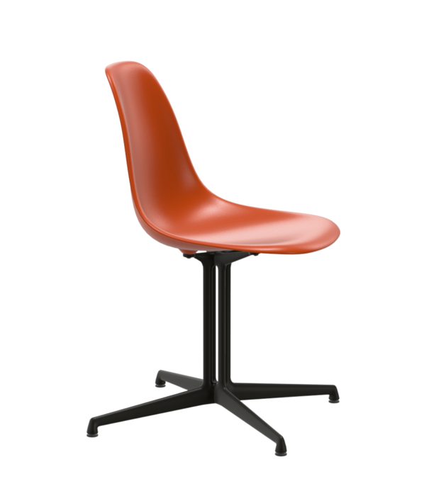 Vitra  Vitra Eames Plastic Side Chair DSL, deep black onderstel , La Fonda base