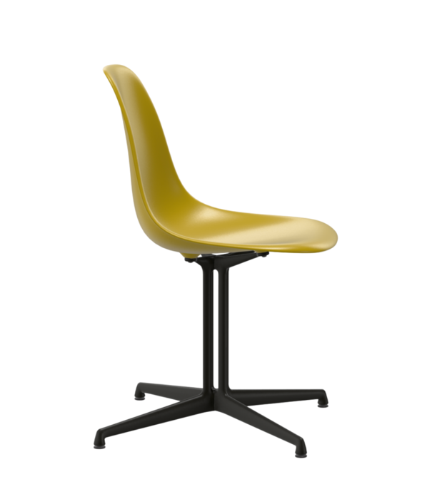 Vitra  Vitra Eames Plastic Side Chair DSL, deep black onderstel , La Fonda base