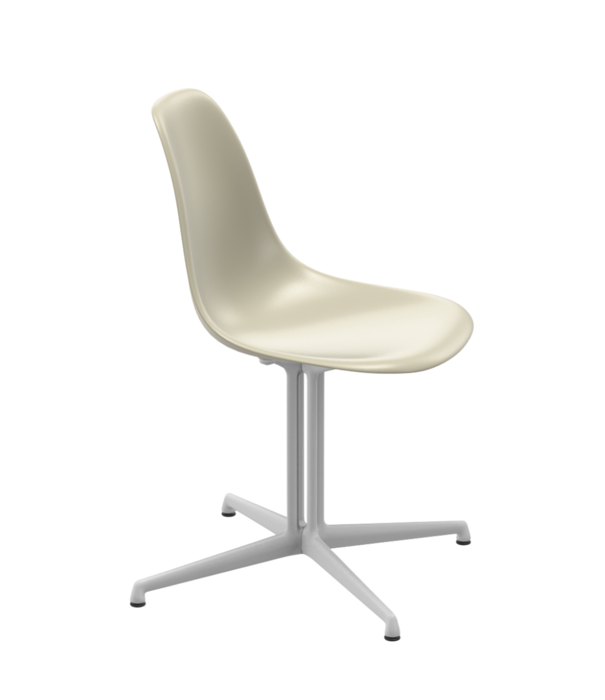 Vitra  Vitra Eames Plastic Side Chair DSL, wit onderstel, La Fonda base