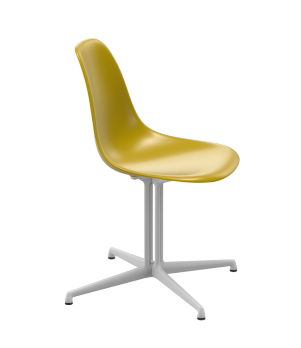 Vitra  Vitra Eames Plastic Side Chair DSL, white onderstel , La Fonda base