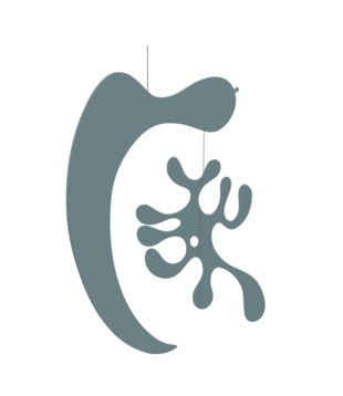 Vitra Plywood Mobile  Model AL ice grey