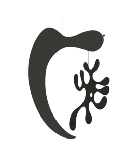 Vitra Plywood Mobile  Model AL black