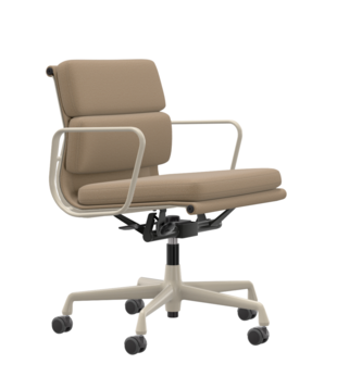 Vitra Soft Pad Chair EA 217 chalk, Laser papyrus-cream