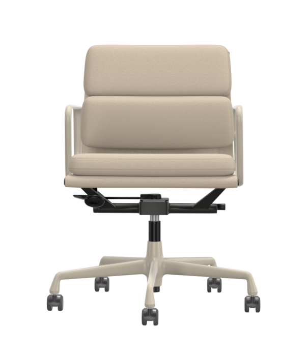 Vitra  Soft Pad Chair EA 217 chalk, fabric Track 01 parchment / cream
