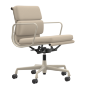 Vitra Soft Pad Chair EA 217 chalk, stof Track 01 parchment / cream