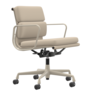 Vitra Soft Pad Chair EA 217 chalk, stof Track 01 parchment / cream