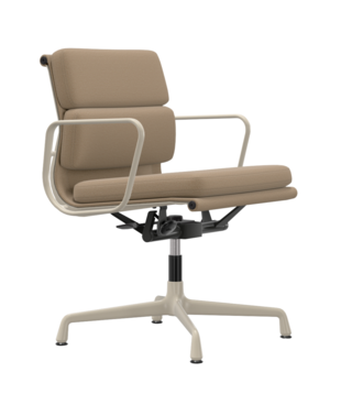 Vitra Eames Soft Pad Chair EA 231 chalk,  Laser RE papyrus / cream