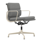 Vitra Eames Soft Pad Chair EA 231 chalk,  Cosy pebble grey