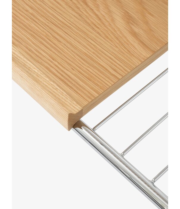 &Tradition Alima NDS1 Trolley chrome met cognac leer