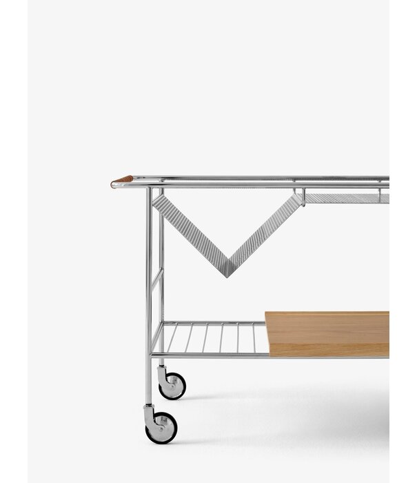 &Tradition Alima NDS1 Trolley chrome met cognac leer