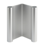 Pair candleholder aluminium 18cm