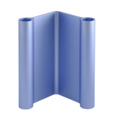 Muuto Pair candleholder aluminium 18cm