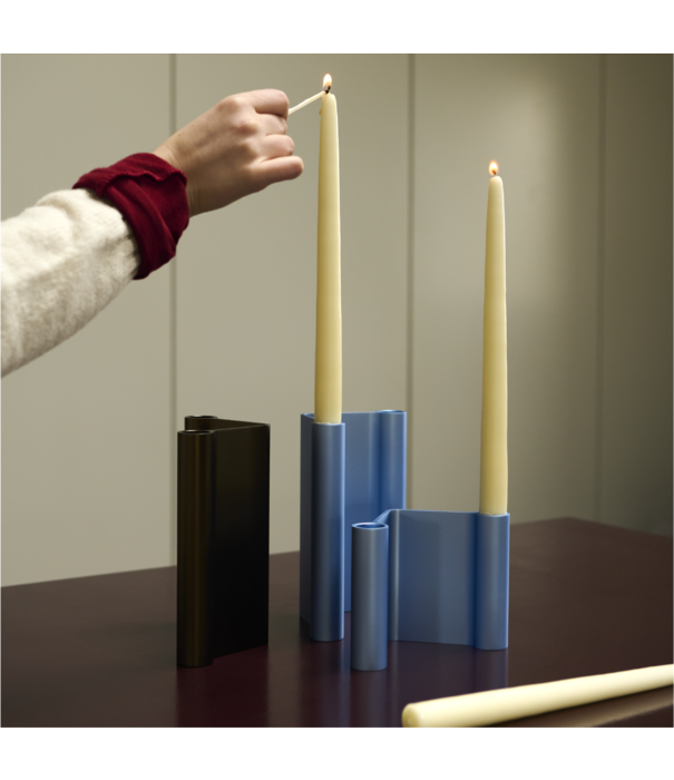 Muuto Pair candleholder aluminium 18cm