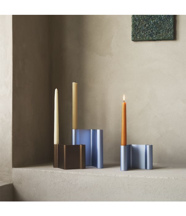 Muuto Pair candleholder aluminium 18cm